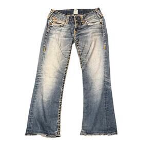 Vintage TRUE RELIGION Y2K World Tour Distressed Jeans 30W/L 29